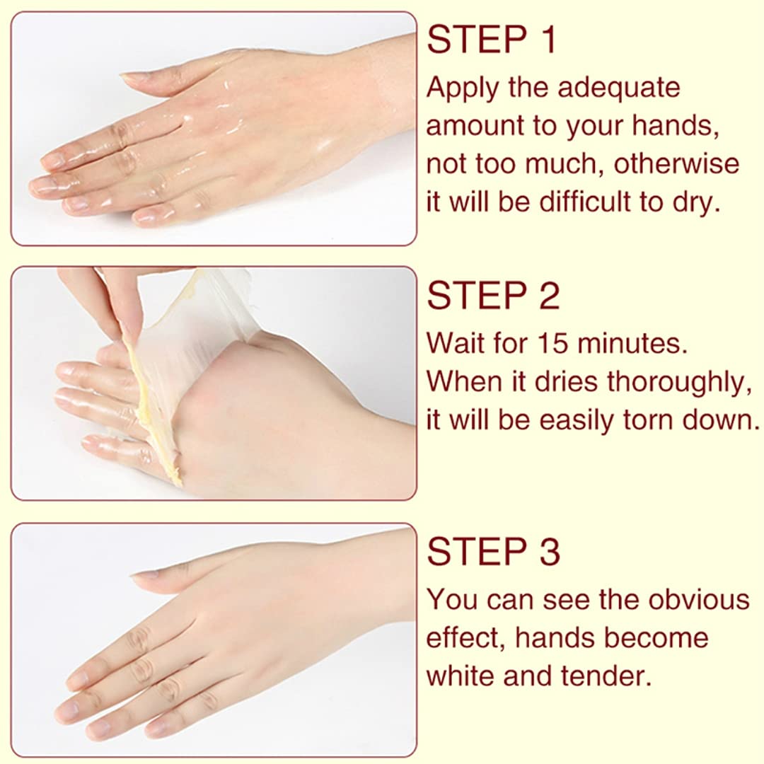 Soft Hands Mask Peel off, Milk Honey- Exfoliating, Moisturizing, Hydrating, Nourishing