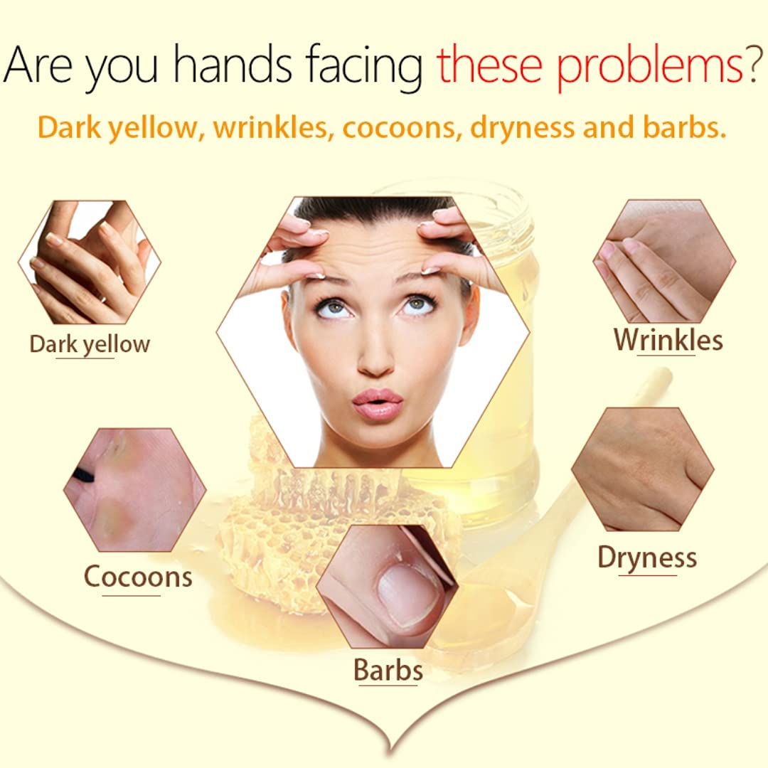 Soft Hands Mask Peel off, Milk Honey- Exfoliating, Moisturizing, Hydrating, Nourishing