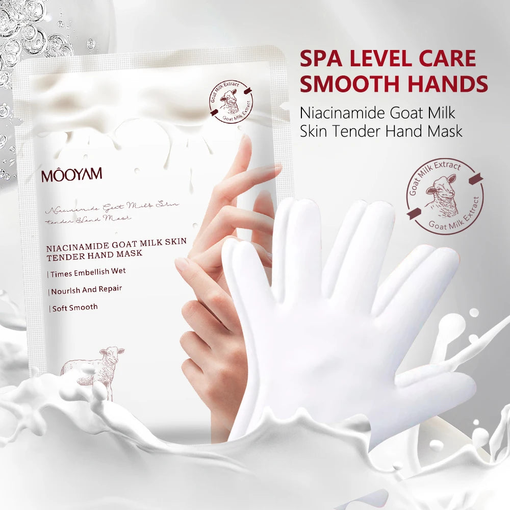 Goat Milk Niacinamide Hand Moisturizing Care for Dry, Cracked, Aging Hands and Knuckles