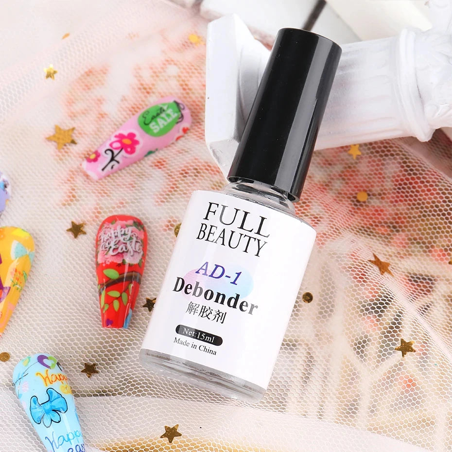 15ml Nail Glue Remover False Nail Tips Debonder for Gel Rhinestone Fake Press On Nails Fast Dissolve Liquid