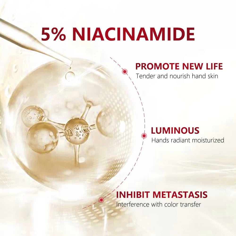 Goat Milk Niacinamide Hand Moisturizing Care for Dry, Cracked, Aging Hands and Knuckles