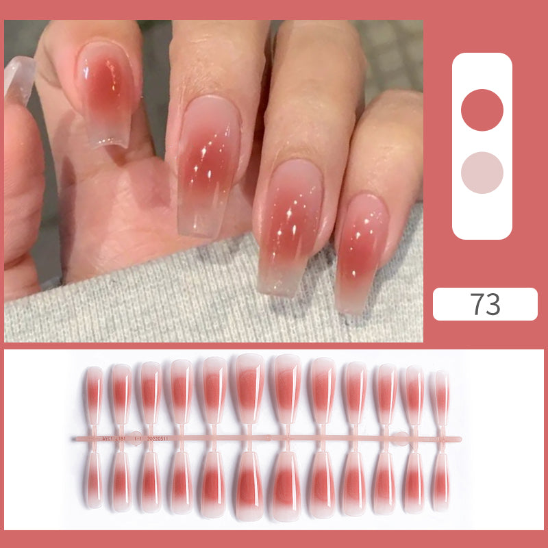 24pcs Acrylic Nails with Design