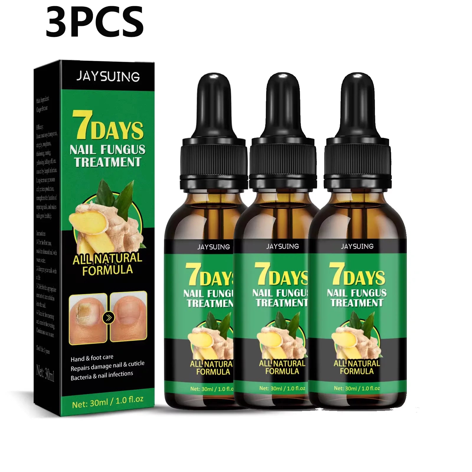 7 Days Nail Fungal Treatment Essence Fungus Removal Serum Repair All Natural Formula