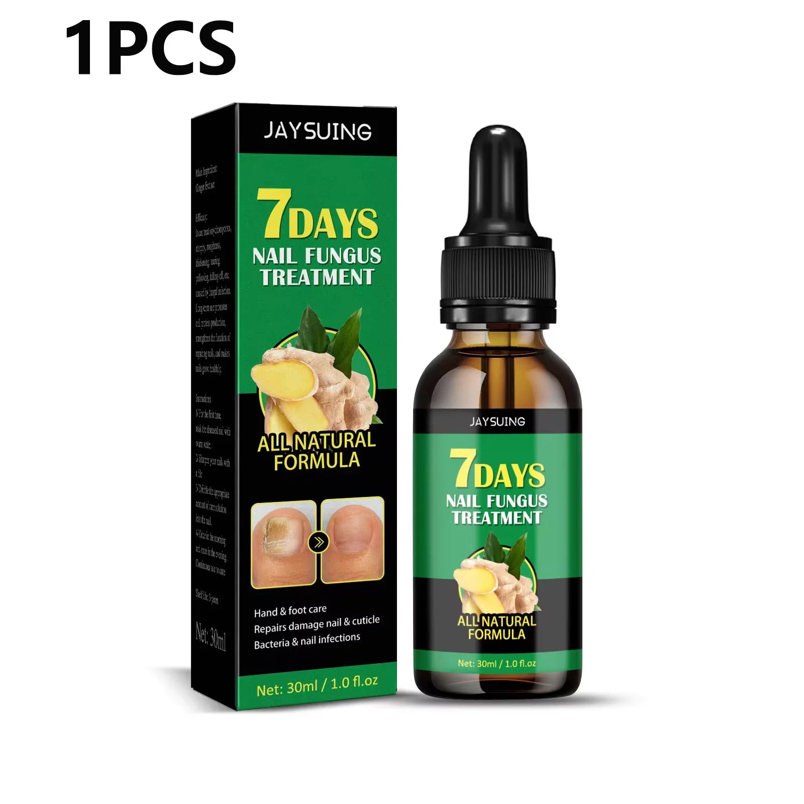 7 Days Nail Fungal Treatment Essence Fungus Removal Serum Repair All Natural Formula