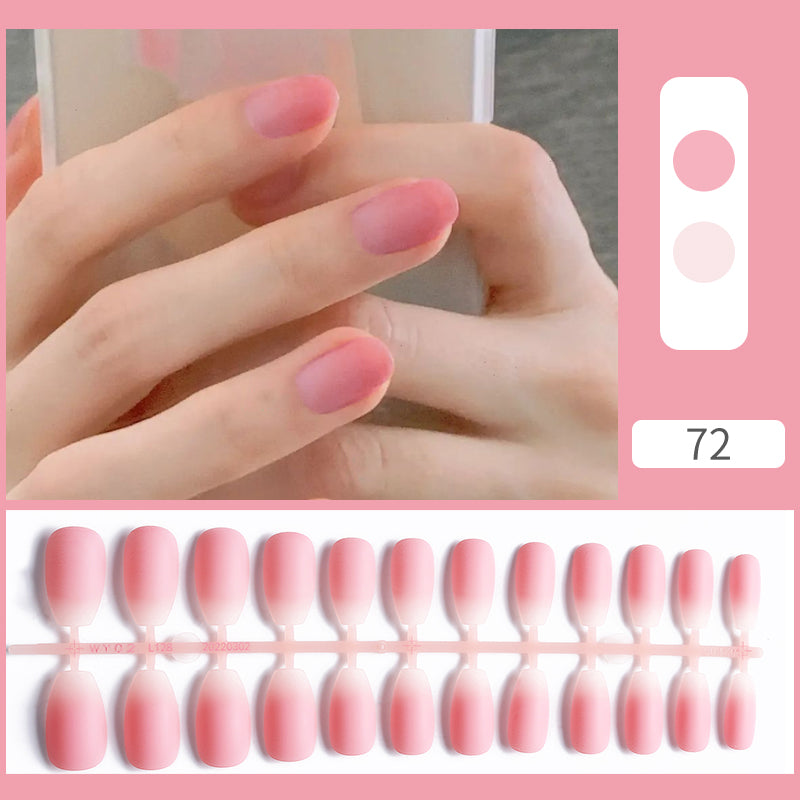 24pcs Acrylic Nails with Design