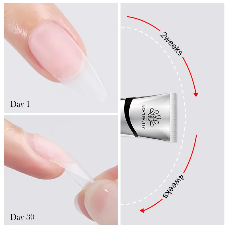 BORN PRETTY Solid Nail Glue Gel for False Nails Press On Nails