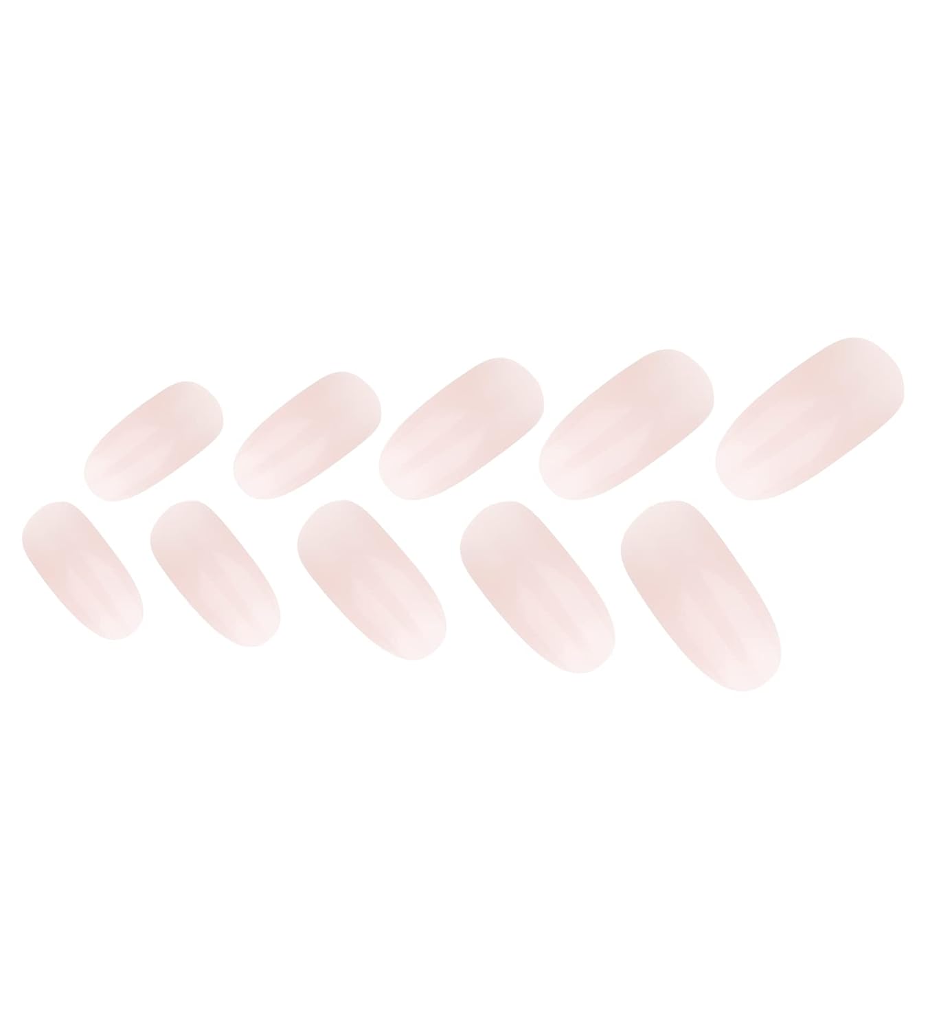 24-Piece Almond Press-On Nails Set with Adhesive