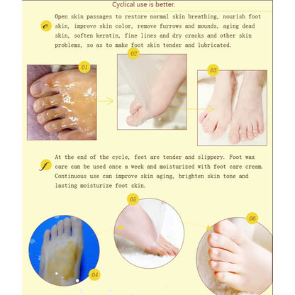 Soft Feet Mask Peel off,  Milk Honey- Exfoliating, Moisturizing, Hydrating, Nourishing 