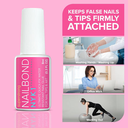 BEST GLUE for Press on Nails- Strong &amp; Long-Lasting