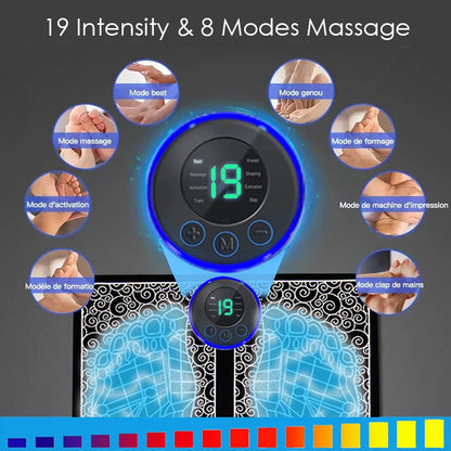 Electric Foot Massager Pad Muscle Massage Relaxation Trainer For Massage Fitness Indoor Outdoor Relax