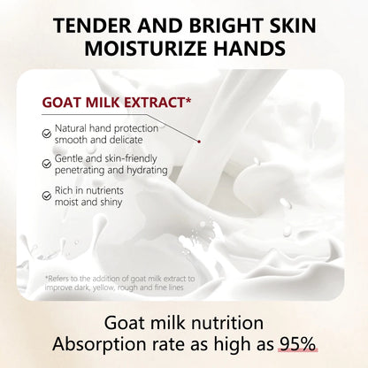 Goat Milk Niacinamide Hand Moisturizing Mask for Dry, Cracked, Aging Hands and Knuckles