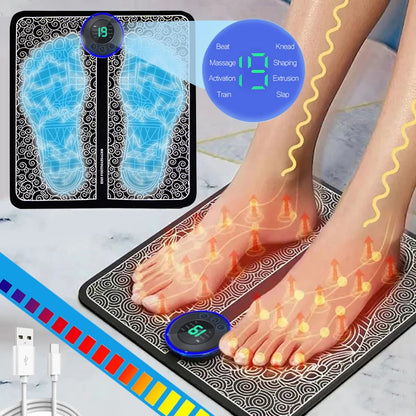 Electric Foot Massager Pad Muscle Massage Relaxation Trainer For Massage Fitness Indoor Outdoor Relax