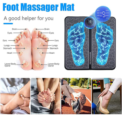 Electric Foot Massager Pad Muscle Massage Relaxation Trainer For Massage Fitness Indoor Outdoor Relax