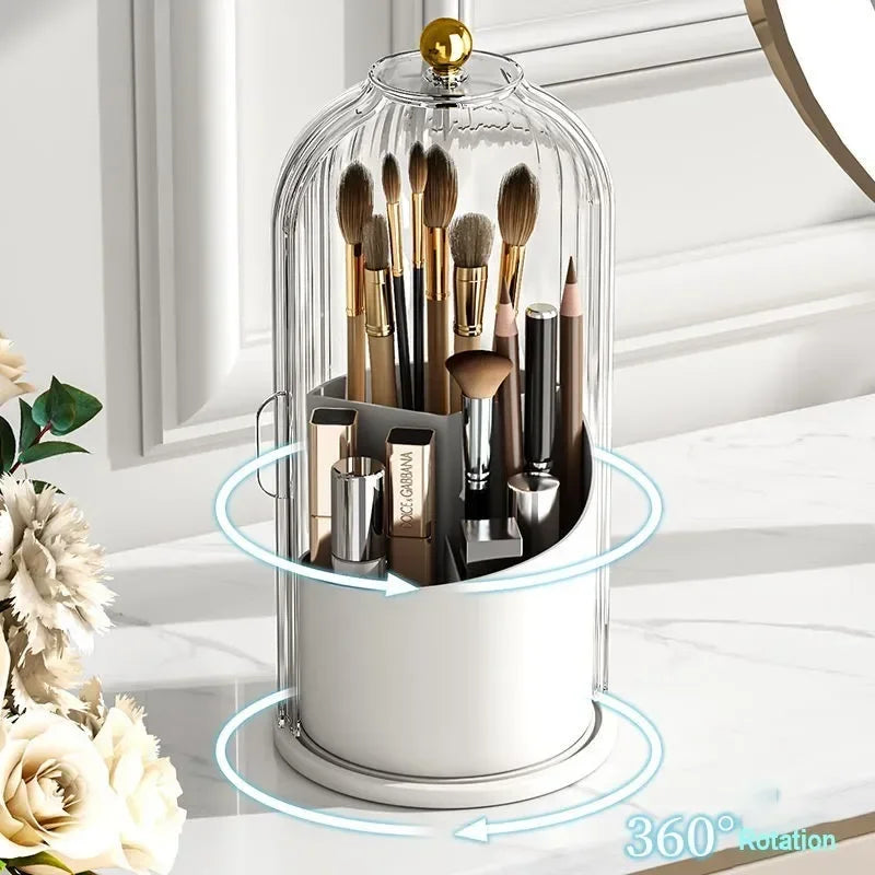 360° Rotating Makeup Brush Holder